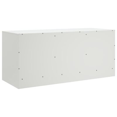 vidaXL TV-Schrank Weiß 99x39x44 cm Stahl