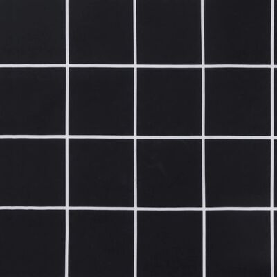 vidaXL Stuhlkissen 6 Stk. Schwarz Karomuster 50x50x7 cm Oxford-Gewebe