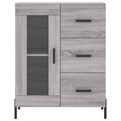 vidaXL Highboard Grau Sonoma 69,5x34x180 cm Holzwerkstoff