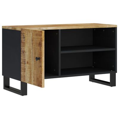 vidaXL TV-Schrank 80x33x46 cm Massivholz Mango & Holzwerkstoff