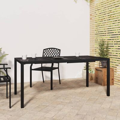 vidaXL Gartentisch Anthrazit 165x80x72 cm Stahl