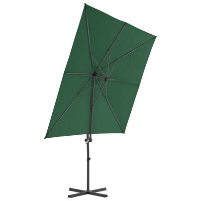 vidaXL Ampelschirm mit Stahl-Mast 250x250 cm Grün