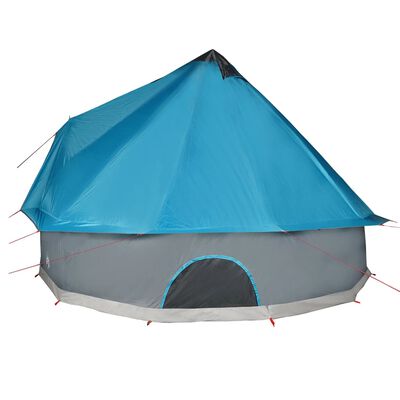 vidaXL Tipi-Familienzelt 8 Personen Blau Wasserdicht