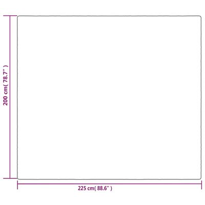 vidaXL Gewichtsdecke mit Bezug Grau 200x225 cm 9 kg Stoff