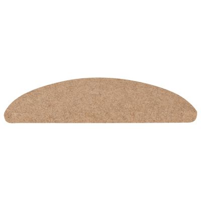 vidaXL Stufenmatten Selbstklebend 10 Stk. Beige 56x17x3 cm