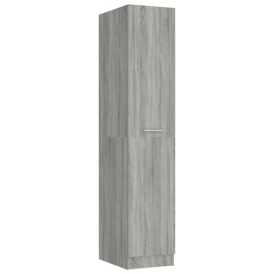 vidaXL Apothekerschrank Grau Sonoma 30x42,5x150 cm Holzwerkstoff