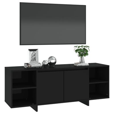 vidaXL TV-Schrank Schwarz 130x35x50 cm Holzwerkstoff