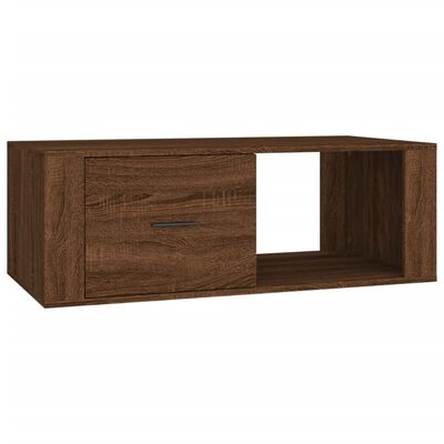 vidaXL Couchtisch Braun Eichen-Optik 100x50,5x35 cm Holzwerkstoff