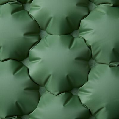 vidaXL Doppel-Isomatte mit Kissen Selbstaufblasend Grün