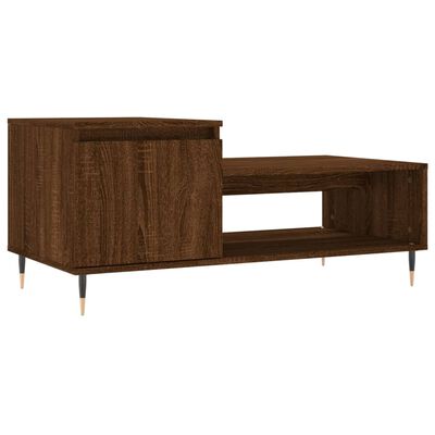 vidaXL Couchtisch Braun Eichen-Optik 100x50x45 cm Holzwerkstoff