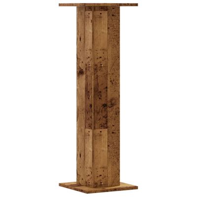 vidaXL Pflanzenständer 2 Stk. Altholz-Optik 30x30x95 cm Holzwerkstoff