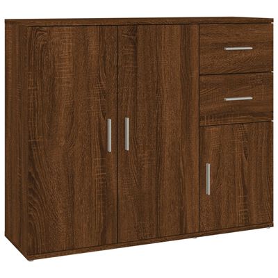 vidaXL Sideboard Braun Eichen-Optik 91x29,5x75 cm Holzwerkstoff