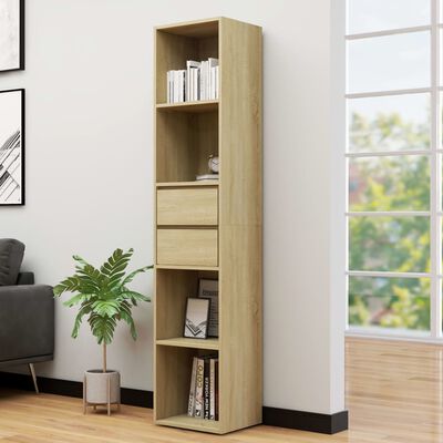 vidaXL Bücherregal Sonoma-Eiche 36x30x171 cm Holzwerkstoff