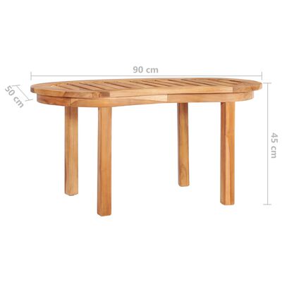 vidaXL 3-tlg. Garten-Lounge-Set Massivholz Teak