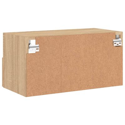 vidaXL TV-Wandschrank Sonoma-Eiche 60x30x30 cm Holzwerkstoff