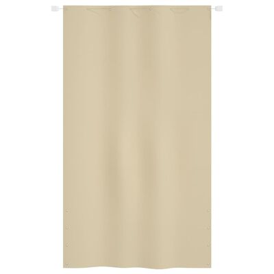 vidaXL Balkon-Sichtschutz Beige 140x240 cm Oxford-Gewebe