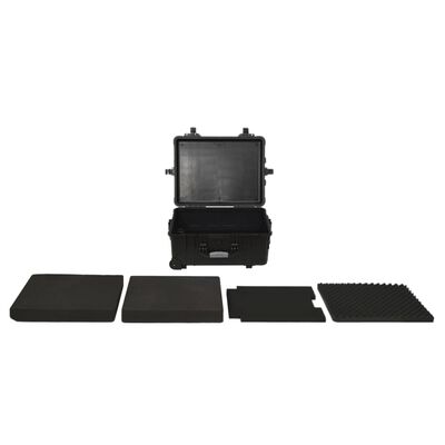 vidaXL Flugkoffer mit Rollen Schwarz 58x45x27 cm PP