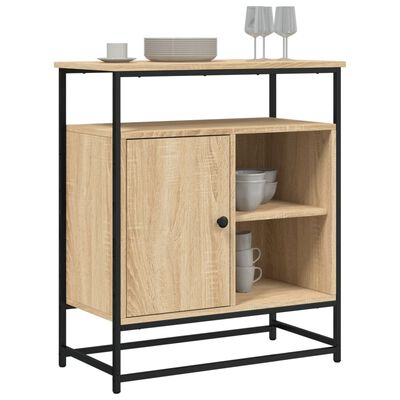 vidaXL Sideboard Sonoma-Eiche 69x35x80 cm Holzwerkstoff