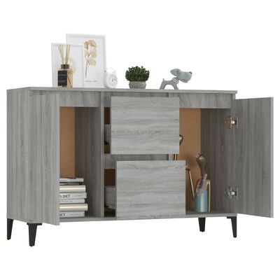 vidaXL Sideboard Grau Sonoma 104x35x70 cm Holzwerkstoff