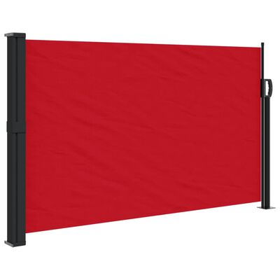 vidaXL Seitenmarkise Ausziehbar Rot 120x600 cm