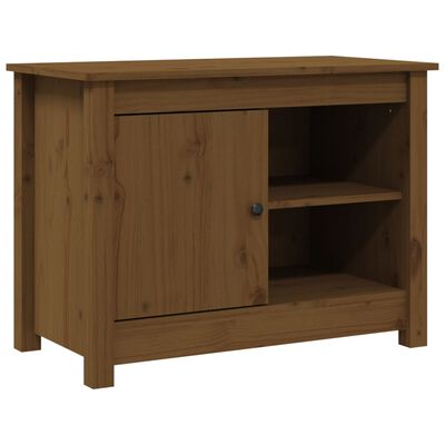 vidaXL TV-Schrank Honigbraun 70x36,5x52 cm Massivholz Kiefer