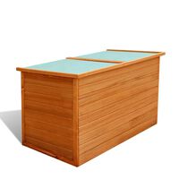 vidaXL Garten-Aufbewahrungsbox 126x72x72 cm Holz