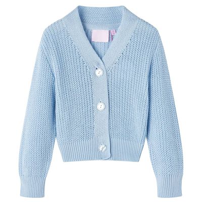 Kinder-Strickjacke Blau 92