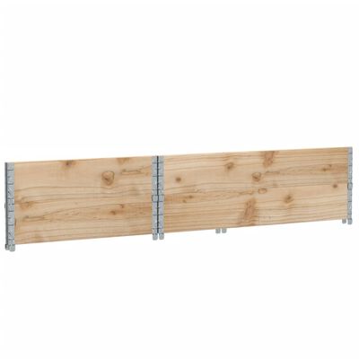 vidaXL Paletten-Aufsatzrahmen 2 Stk. 120x80 cm Massivholz Kiefer