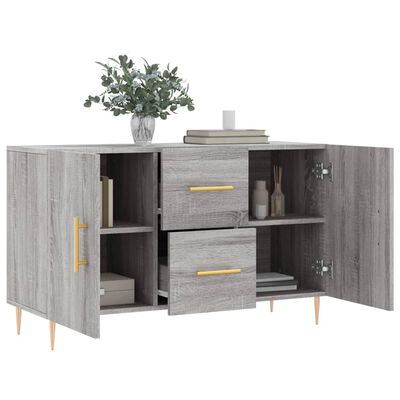 vidaXL Sideboard Grau Sonoma 100x36x60 cm Holzwerkstoff