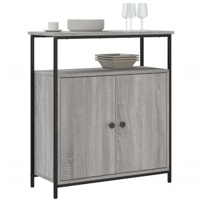 vidaXL Sideboard Grau Sonoma 70x30x80 cm Holzwerkstoff