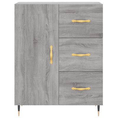 vidaXL Highboard Grau Sonoma 69,5x34x180 cm Holzwerkstoff