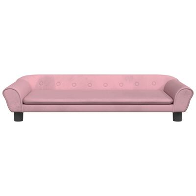 vidaXL Hundebett Rosa 100x50x21 cm Samt