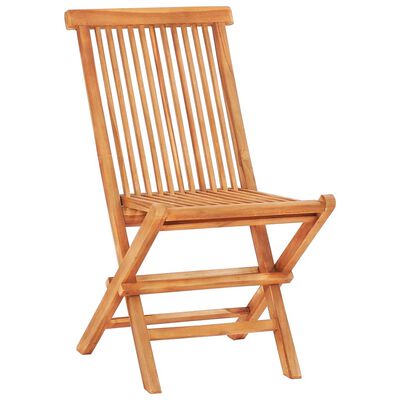 vidaXL 3-tlg. Bistro-Set mit Grünen Kissen Massivholz Teak