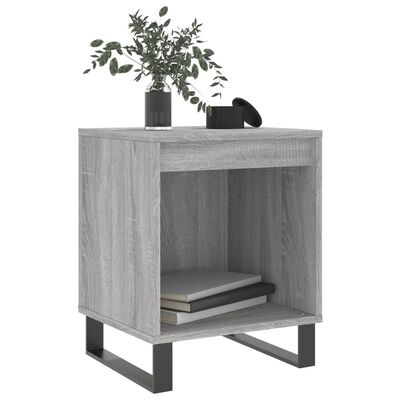 vidaXL Nachttisch Grau Sonoma 40x35x50 cm Holzwerkstoff