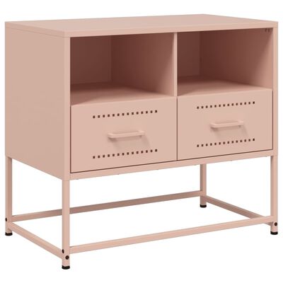 vidaXL TV-Schrank Rosa 68x39x60,5 cm Stahl