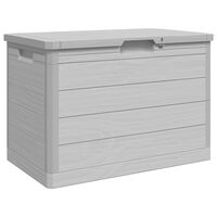 vidaXL Outdoor-Kissenbox Grau 77,5x44,5x53 cm Polypropylen