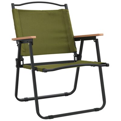 vidaXL Campingstühle 2 Stk. Grün 54x55x78 cm Oxford-Gewebe