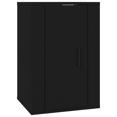 vidaXL TV-Wandschrank Schwarz 40x34,5x60 cm