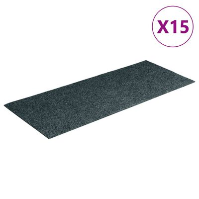 vidaXL Selbstklebende Treppenmatten 15 Stk. Rechteckig 60x25 cm Grün