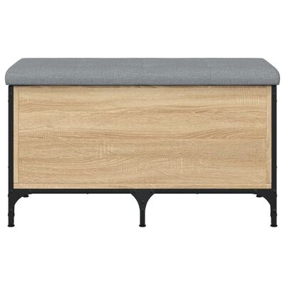 vidaXL Sitzbank mit Stauraum Sonoma-Eiche 82x42x45 cm Holzwerkstoff