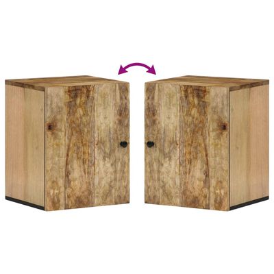 vidaXL Bad-Wandschrank 38x33x48 cm Massivholz Mango