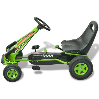 vidaXL Pedal Go-Kart mit verstellbarem Sitz Grün im vidaXL Trendshop