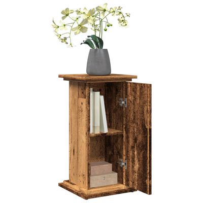 vidaXL Postament mit Stauraum Altholz-Optik 31x30x60 cm Holzwerkstoff