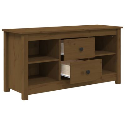 vidaXL TV-Schrank Honigbraun 103x36,5x52 cm Massivholz Kiefer