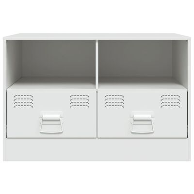 vidaXL TV-Schrank Weiß 67x39x44 cm Stahl