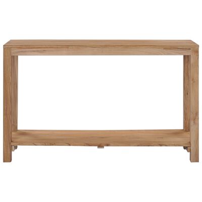 vidaXL Konsolentisch 120x35x75 cm Teak Massivholz