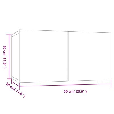 vidaXL 4-tlg. TV-Schrank-Set Schwarz Holzwerkstoff