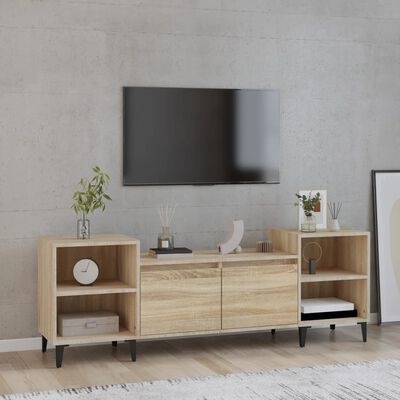 vidaXL TV-Schrank Sonoma-Eiche 160x35x55 cm Holzwerkstoff