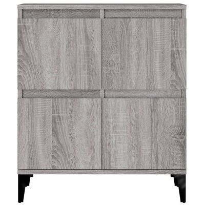 vidaXL Sideboards 3 Stk. Grau Sonoma 60x35x70 cm Holzwerkstoff