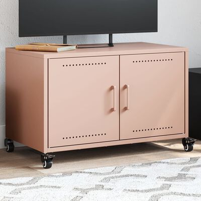 vidaXL TV-Schrank Rosa 68x39x43,5 cm Stahl